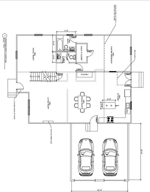 Where to put entrance into house from garage?