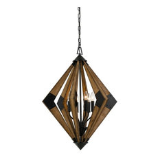 60"X6 Arezzo Wood Chandelier