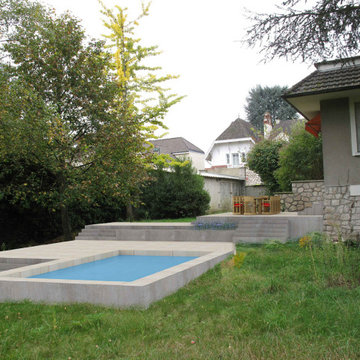 Création d'une piscine et terrasse