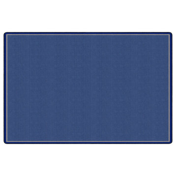 Flagship Carpets FE154-58A 10'6"x13'2" All Over Weave Blue Educational Rug