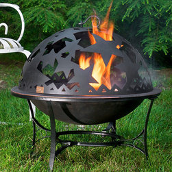 Fire Pit with Starry Night Fire Dome - Fire Pits
