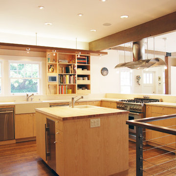 French Ash and Walnut kitchen