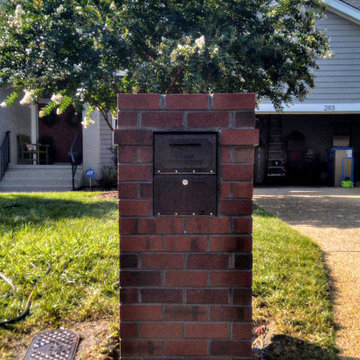 Column Mount Masonry Mailbox