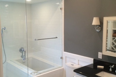 Inspiration for a victorian bathroom remodel in Other