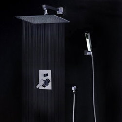 Single Metal Handle Control One Lever Polished Chrome Finish Bathroom Wall Mount - Products