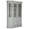 Becky French Country Reclaimed Pine Display Storage China Cabinet With Doors