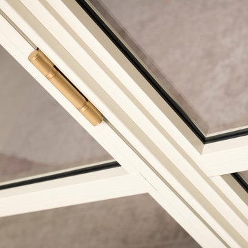 Our Brand New OB-36⁺ Soho Bifold paired with our OI-30 Internal Door