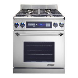 Dacor Discovery 30" Slide-In Dual Fuel Range, Stainless Steel | ER30DSRSCHNGH - Gas Ranges And Electric Ranges