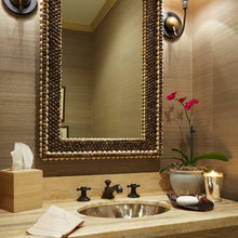 Grasscloth In Bathroom