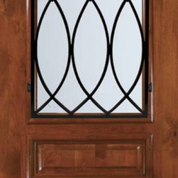 Prehung Single Door 96 Alder La Salle Arch Top Arch Lite - Front Doors