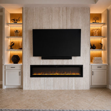 Fireplace & Entertainment Wall