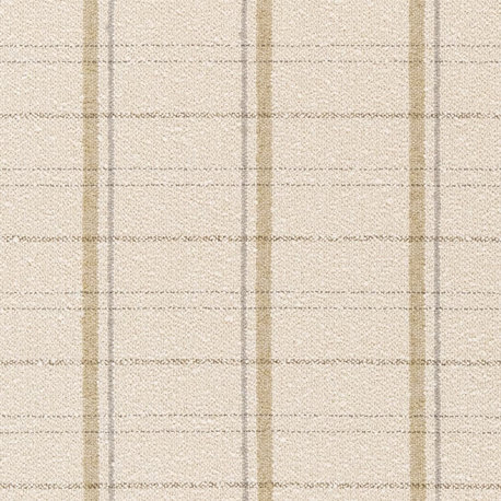 Natural Performance Plaid Boucle woven Upholstery Fabric by the Yard