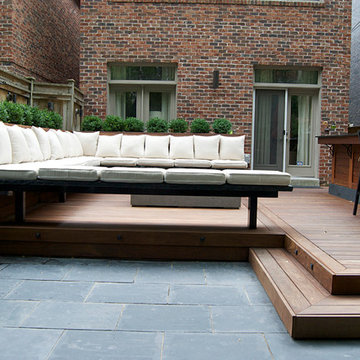 North York Custom Ipe Deck with Fire Table