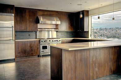 Inspiration for a modern kitchen remodel in Seattle