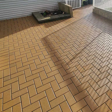 Pressure Washing Paver Stone Patio for an Open-house Port Moody BC Canada