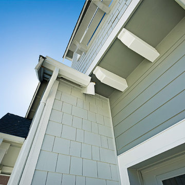 Cedar shingles with plank siding