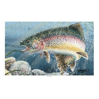 Rainbow Trout Painting Print On Wrapped Canvas