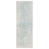 Harput Traditional Teal, Light Gray Area Rug, 3'11"x5'7"