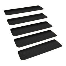 50 Most Por Stair Tread Rugs For 2018 Houzz House Home More Set Of 15 Skid Resistant Carpet Stair Treads Black