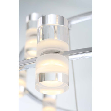 9-Light Contemporary Chandelier by Eurofase