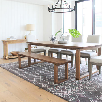 Tribal Pattern Rug and Family-Style Dining in Southern California
