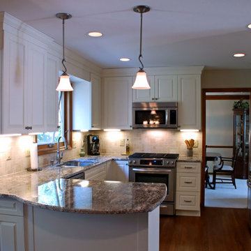 Realistic Simple White Kitchen