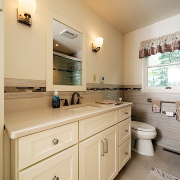 Main bath renovation with tub and shower