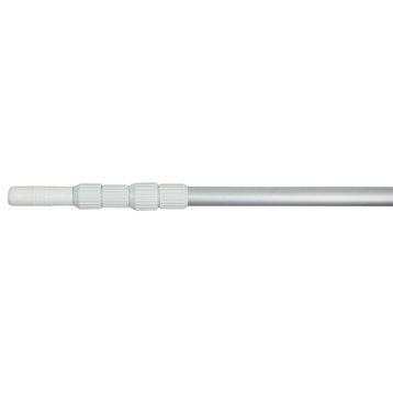 12' Adjustable Silver Swimming Pool Telescopic Pole for Vacuums and Skimmers