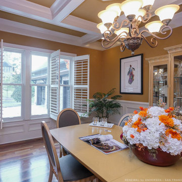 New White Double Hung Windows in Sophisticated Dining Room - Renewal by Andersen