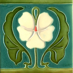 Art Nouveau Leaf Tile - Tile