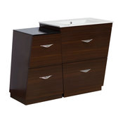 40.5" Floor-Mount Wenge Vanity Set