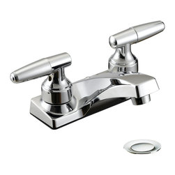 Designers Impressions - Polished Chrome Lavatory Vanity Faucet - Bathroom Sink Faucets