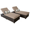 Barbados Chaise Set of 2 Outdoor Wicker Patio Furniture