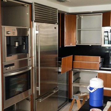 Jade Brickell Private condo - Kitchen wrap with architectural film.
