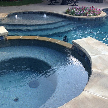 Katy pool, spa and waterfall