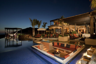 Living room - contemporary living room idea in Mexico City