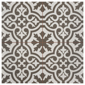 Berkeley Charcoal Brown Ceramic Floor and Wall Tile