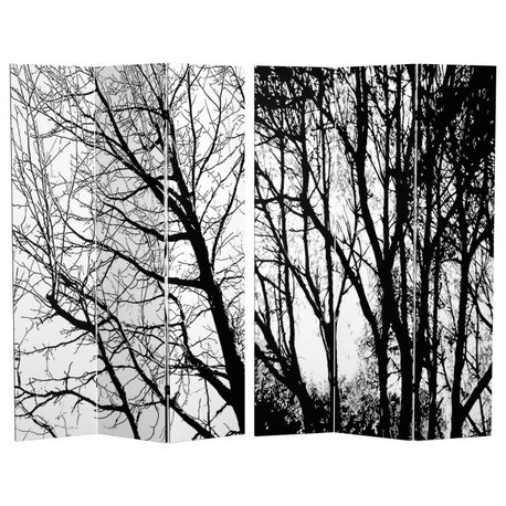 6' Tall Trees Double Sided Room Divider