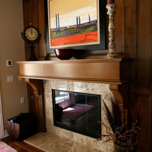 fireplace with wood ends