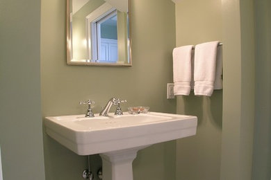 Example of a classic powder room design in Portland