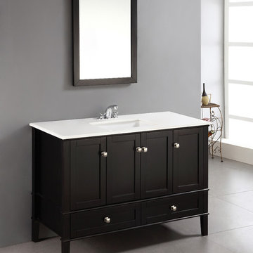 Simpli Home | Bath Vanity Top & Base Combinations