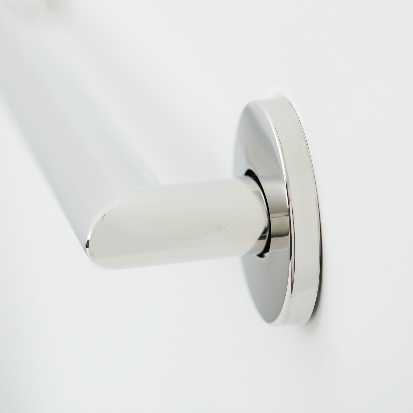 Coronado Designer Oval Bathroom Shower Grab Bar, Mitered Corners, Polished, 12"