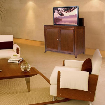Touchstone Berkeley Full Size Lift Cabinets For Up To 60” Flat Screen Tv’S