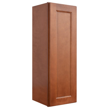 Sunny Wood ESW1236-A Ellisen 12" x 36" Single Door Wall Cabinet - Amber Spice