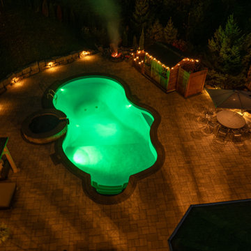 Custom Pool, Spa & Cabana Backyard Retreat