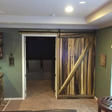 Purple Poplar Sliding Barn Doors