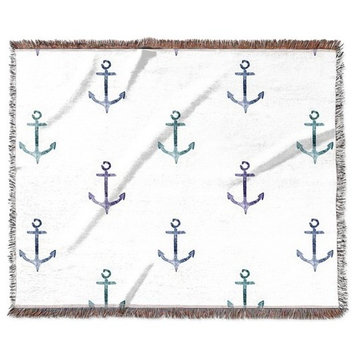 "Anchored to the Sea" Woven Blanket 80"x60"