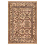 Bareens Designer Rugs - Antique Lavastone Low-Pile Sebrina Beige/Brown Wool Rug - 8'6'' x 9'1'' - An exhilarating oriental rug with distinctive motifs and wide-ranging pallet of warm colors, this antique vintage distressed low pile hand knotted masterpiece is a breath-taking addition to any decor. Featuring a soft low pile, showcasing the intricate design with an awe-inspiring color palette this masterpiece is known for its versatility, all vegetable dyes, and high knot count. Known for its artistic individuality, masterful construction, and enduring appeal this one-of-a-kind rug is an excellent addition to any d�cor.