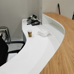 Custom Reception Desk - Desks And Hutches