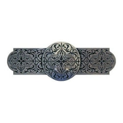 Inviting Home Inc. - Renaissance Pull, Brilliant Pewter Etch - Cabinet And Drawer Handle Pulls